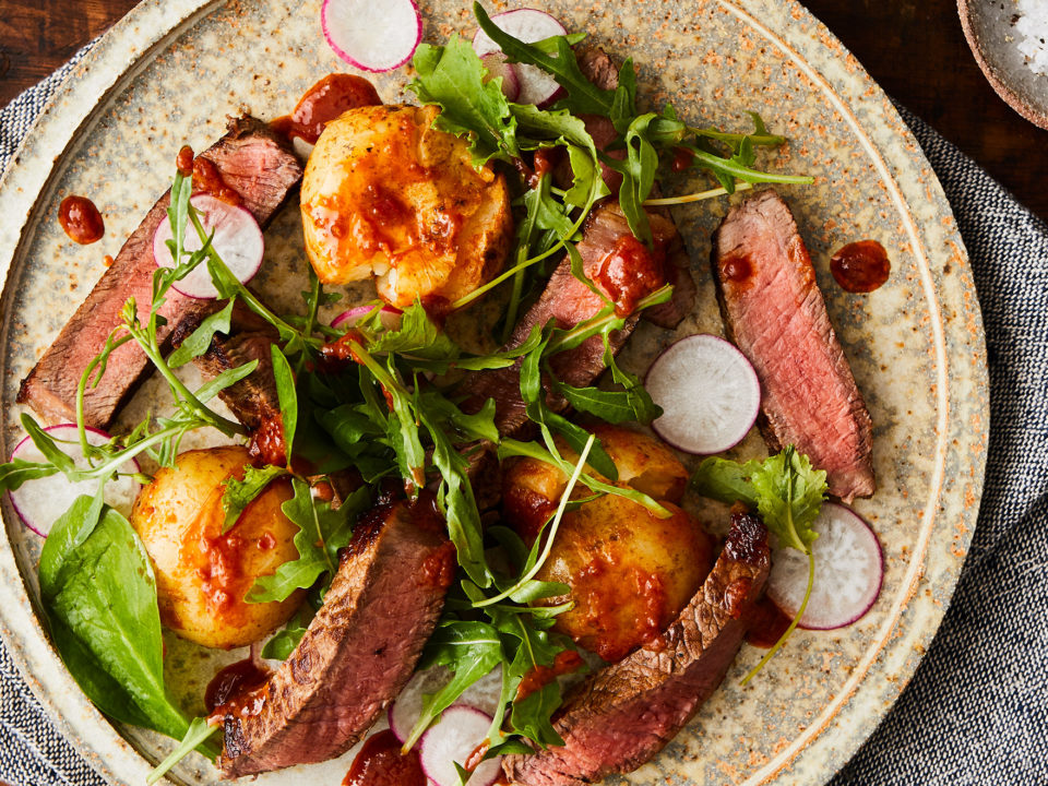 Certified Irish Angus Steak Potato Harissa Salad